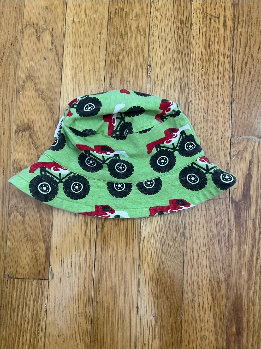 Maxomorra Infant 6-12mo Bucket Monster Truck Hat